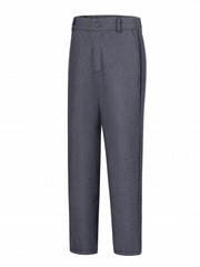 Boys Flat Front Dress Pants Adjustable Waist School Uniforms Pants