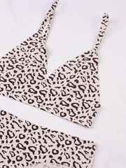 Leopard Print Seamless Bra & Panties Lingerie Set