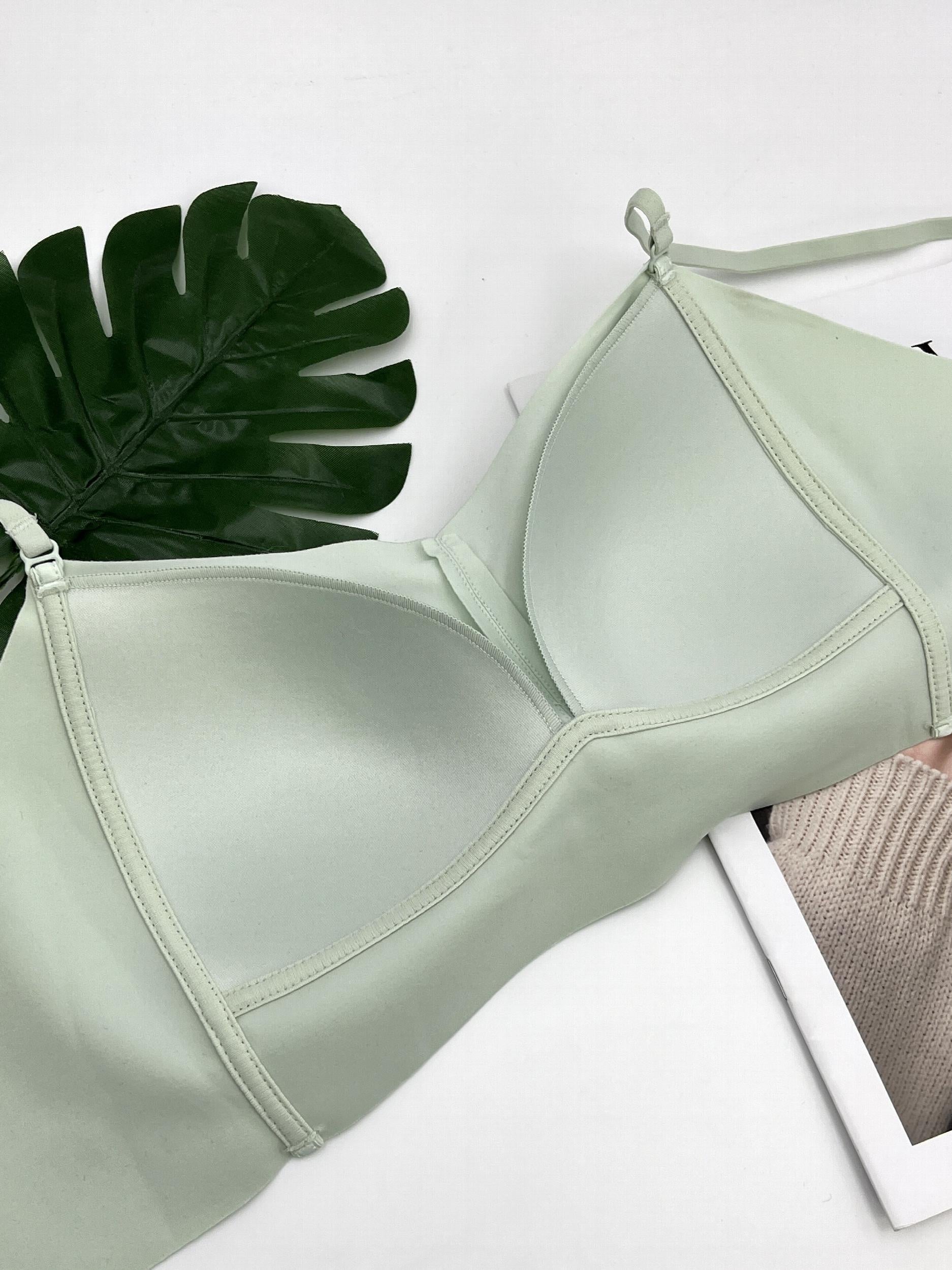 Wireless Lace Bra with Scallop Trim