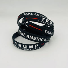 5 Pcs Patriotic Silicone Bracelets for Patriotism Gift