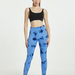 Tie Dye Leggings Sports Fitness Yoga Running Trousers Women's Activewear