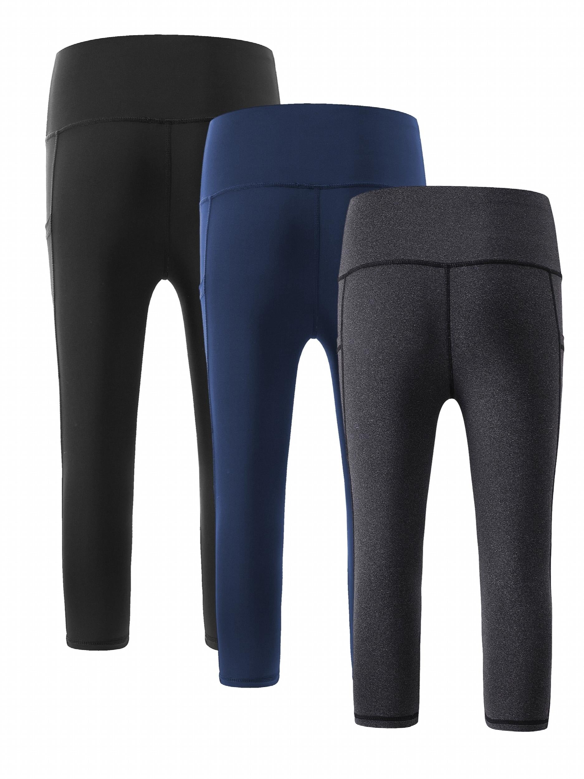 High Waist Tummy Control Yoga Leggings with Side Pockets