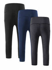 High Waist Tummy Control Yoga Leggings with Side Pockets
