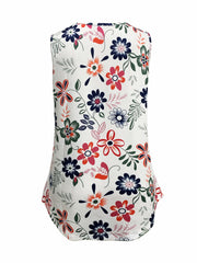 Floral Print Tank Top Sleeveless Casual Summer Women's Clothing