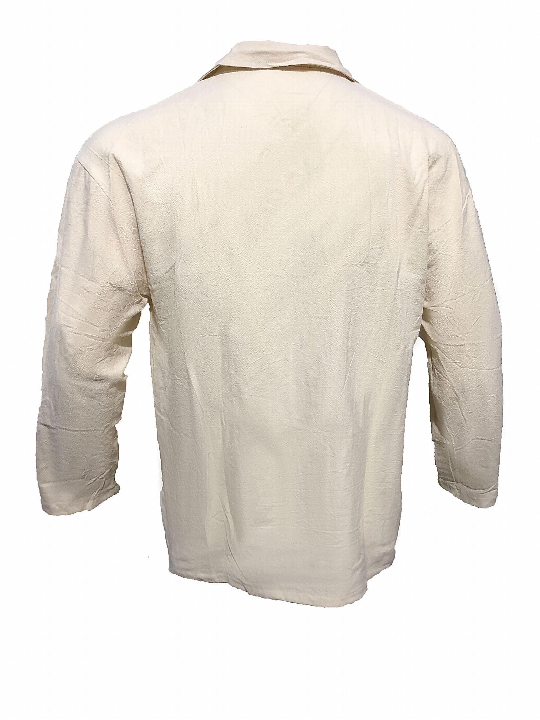 Men's Long Sleeve Retro Shirt Button Up Casual Beach Tops Party Dress