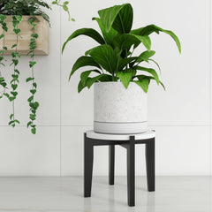 2-Pack Indoor Plant Stand Wood Mid-Century Modern Bamboo Plant Stool