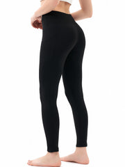 Solid Tummy Control Seamless Yoga Leggings