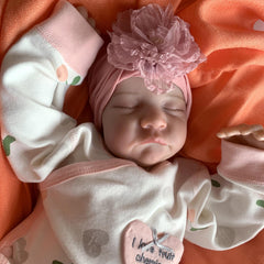 Reborn Baby Dolls Asleep 3D Skin Visible Veins Lifelike Newborn Doll Toy Gift