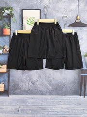 3pc Boys Gym Workout Shorts Quick Dry Athletic Training Running Hiking Jogger