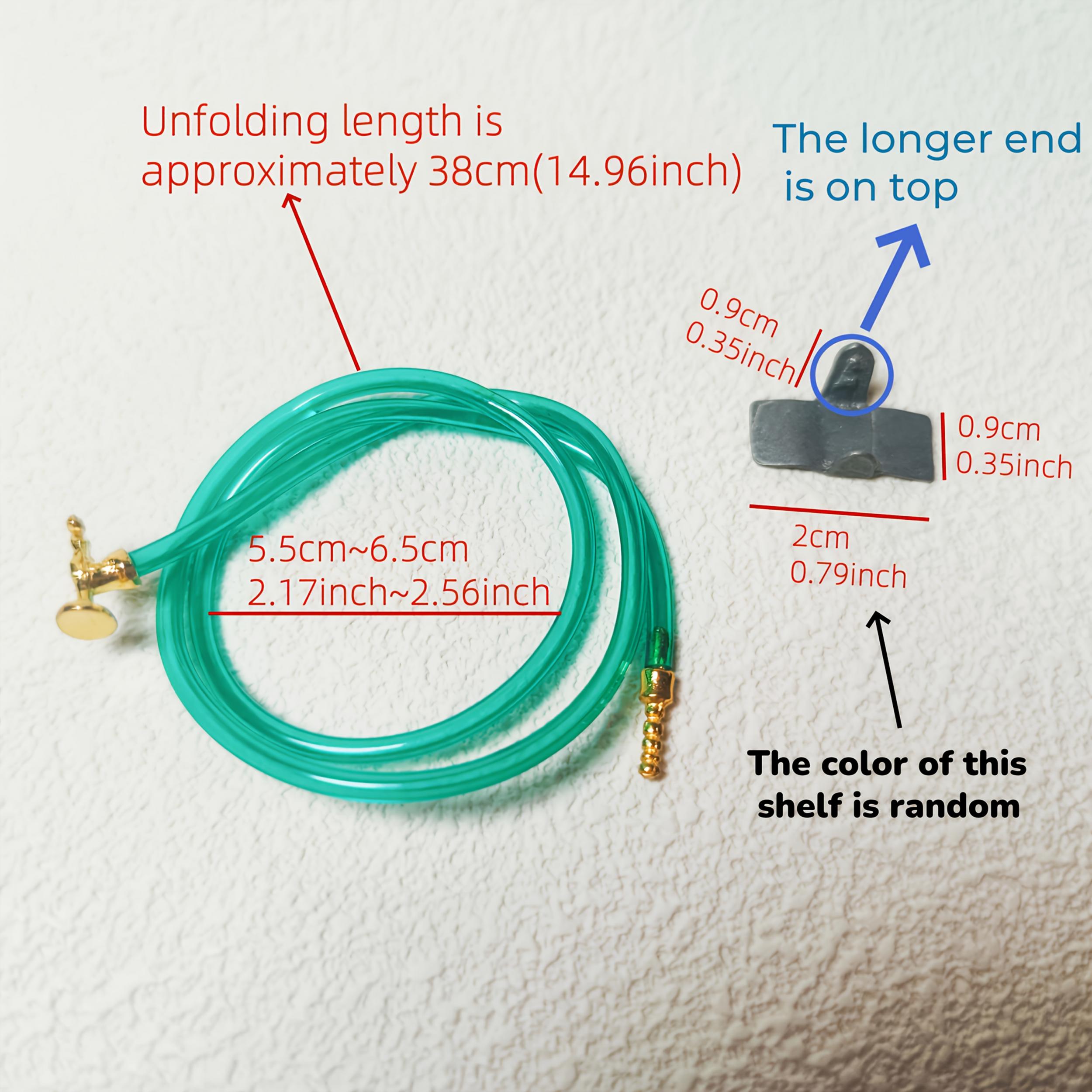 1:12 Scale Garden Hose w/ Golden Fittings for Dollhouse Diorama & Outdoor Decor