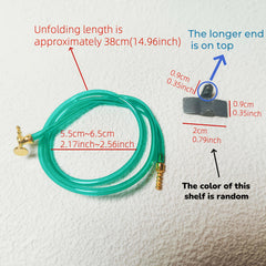 1:12 Scale Garden Hose w/ Golden Fittings for Dollhouse Diorama & Outdoor Decor