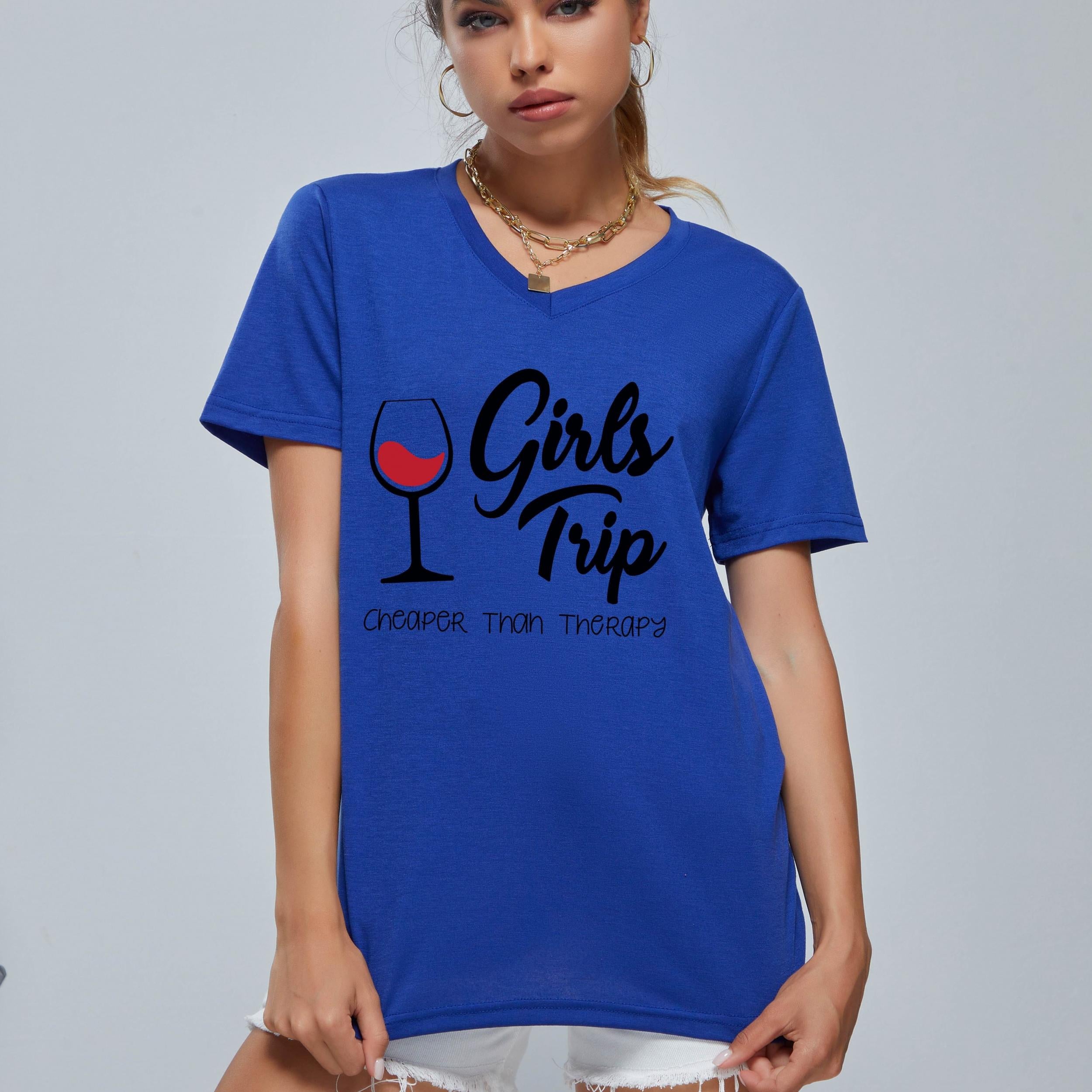 GIRLS TIME Loose Tank Top V Neck Sports Fitness Yoga Running Top