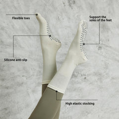 Non Slip Five Toes Yoga Socks - Long Fitness Socks for Indoor Sports