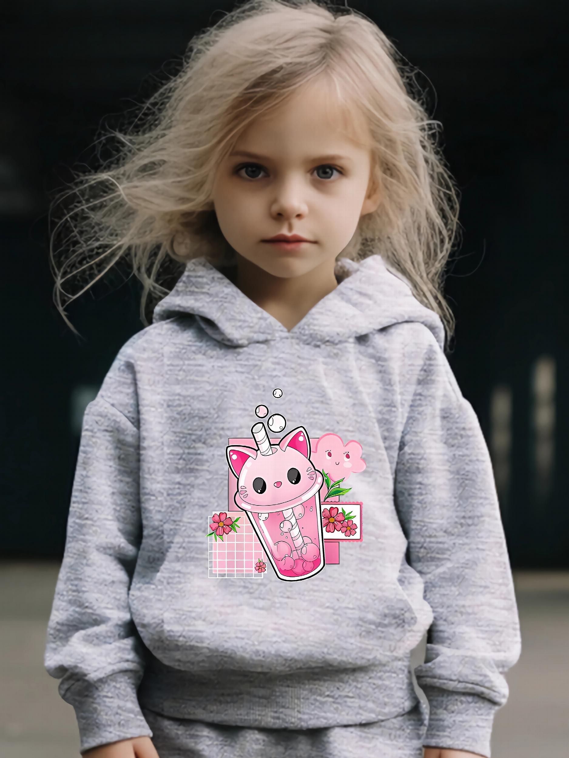 Kid's 2pcs Water Bottle Print Hoodie & Pants Set