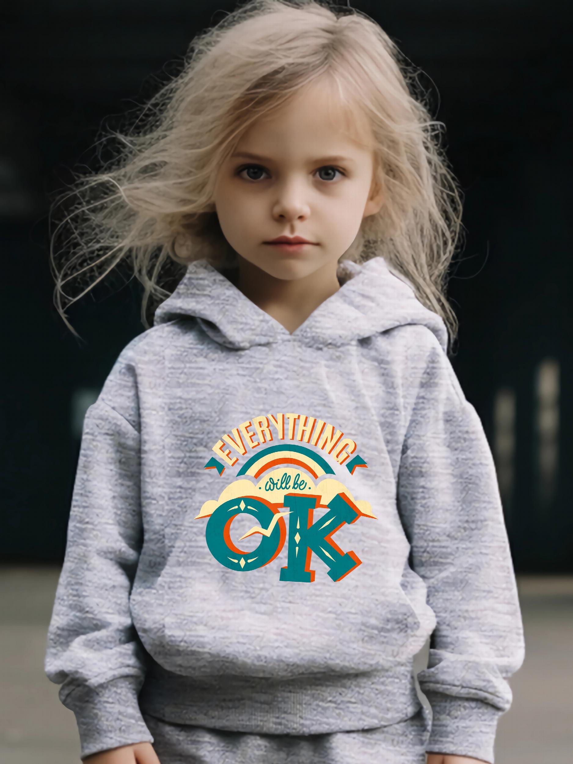Girls Long Sleeve Hoodie Sweatshirt & Sweatpants Set