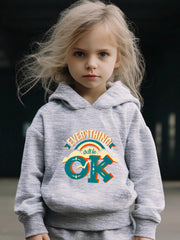 Girls Long Sleeve Hoodie Sweatshirt & Sweatpants Set