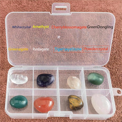 8pcs Raw Agate Crystal Gravel Flowerpot Decoration Stones