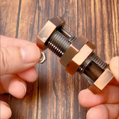 Bronze Metal Disassembly Puzzle for Adults Brain Teaser Mind Challenge