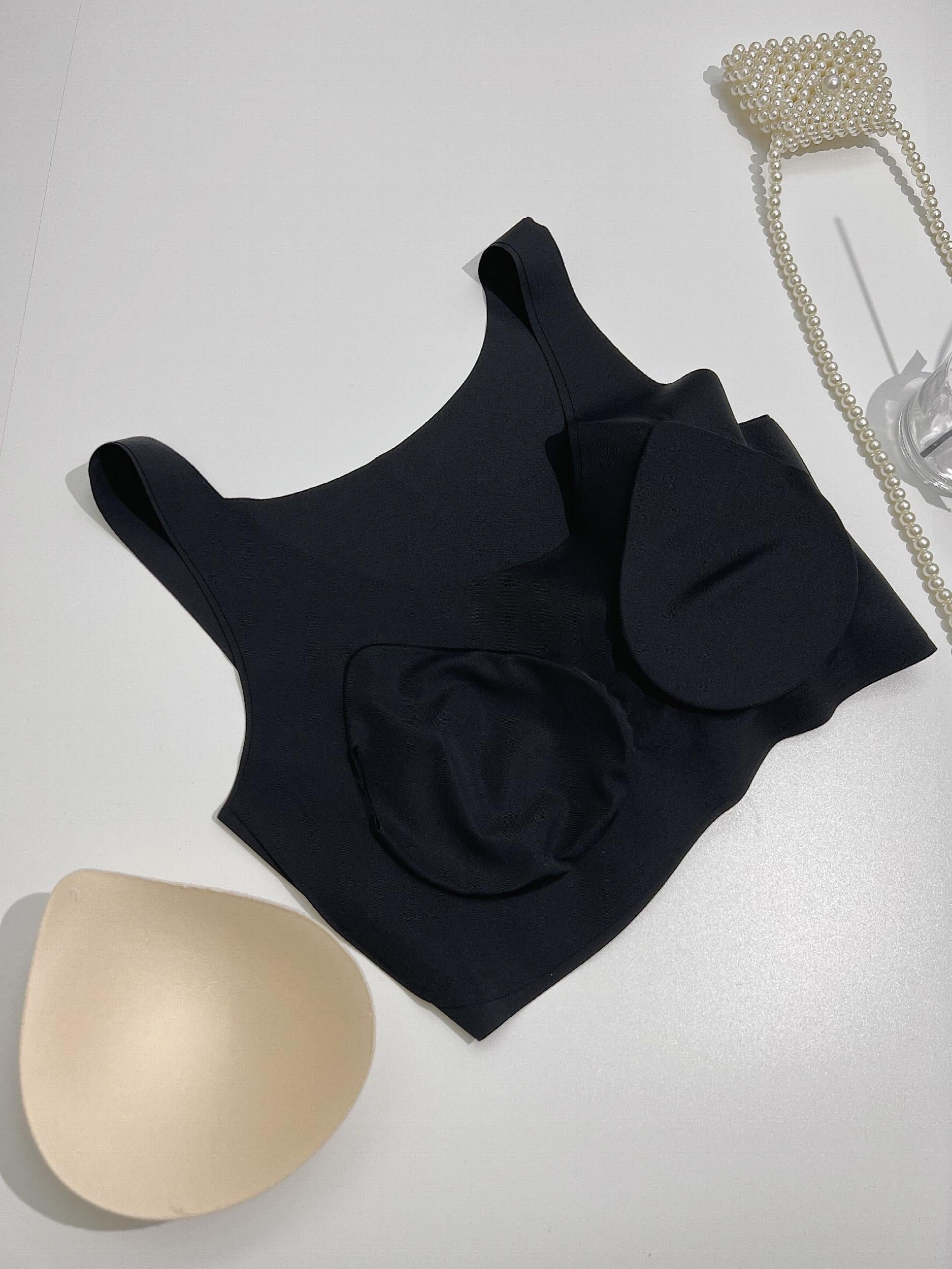 Seamless Wireless Vest Bralette with Convertible Straps