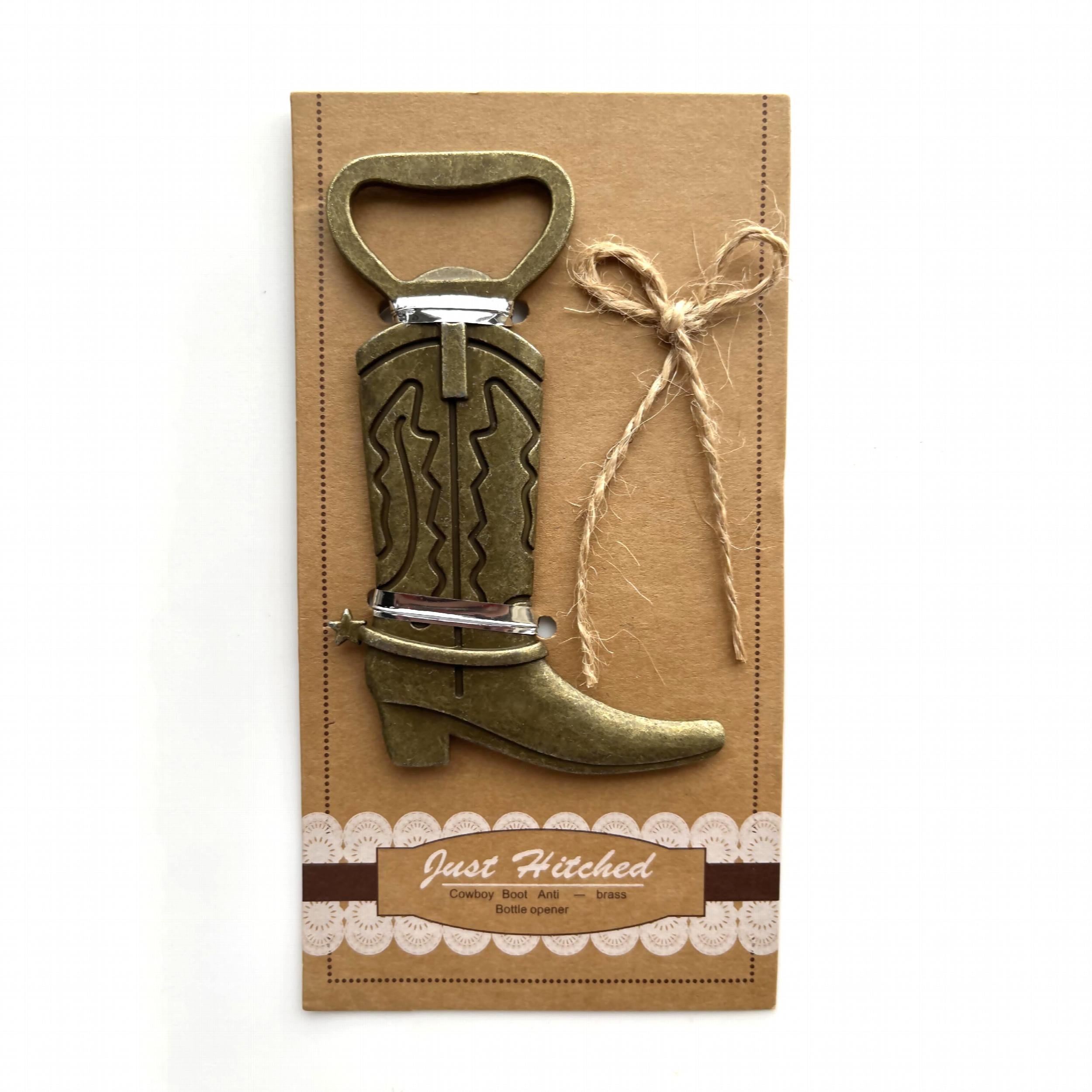 Cowboy Boot Bottle Opener for Home Kitchen Weddings