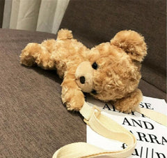 Funny Girls Smile Bear Plush Doll Lolita Handbag