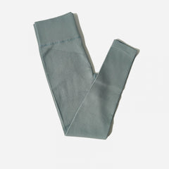 High Waist Ribbed Yoga Leggings - Women's Activewear