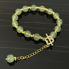Jade Four Leaf Clover Bracelet Gift for Her