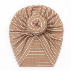 Cute Striped Baby Girls Cap for Photoshoots
