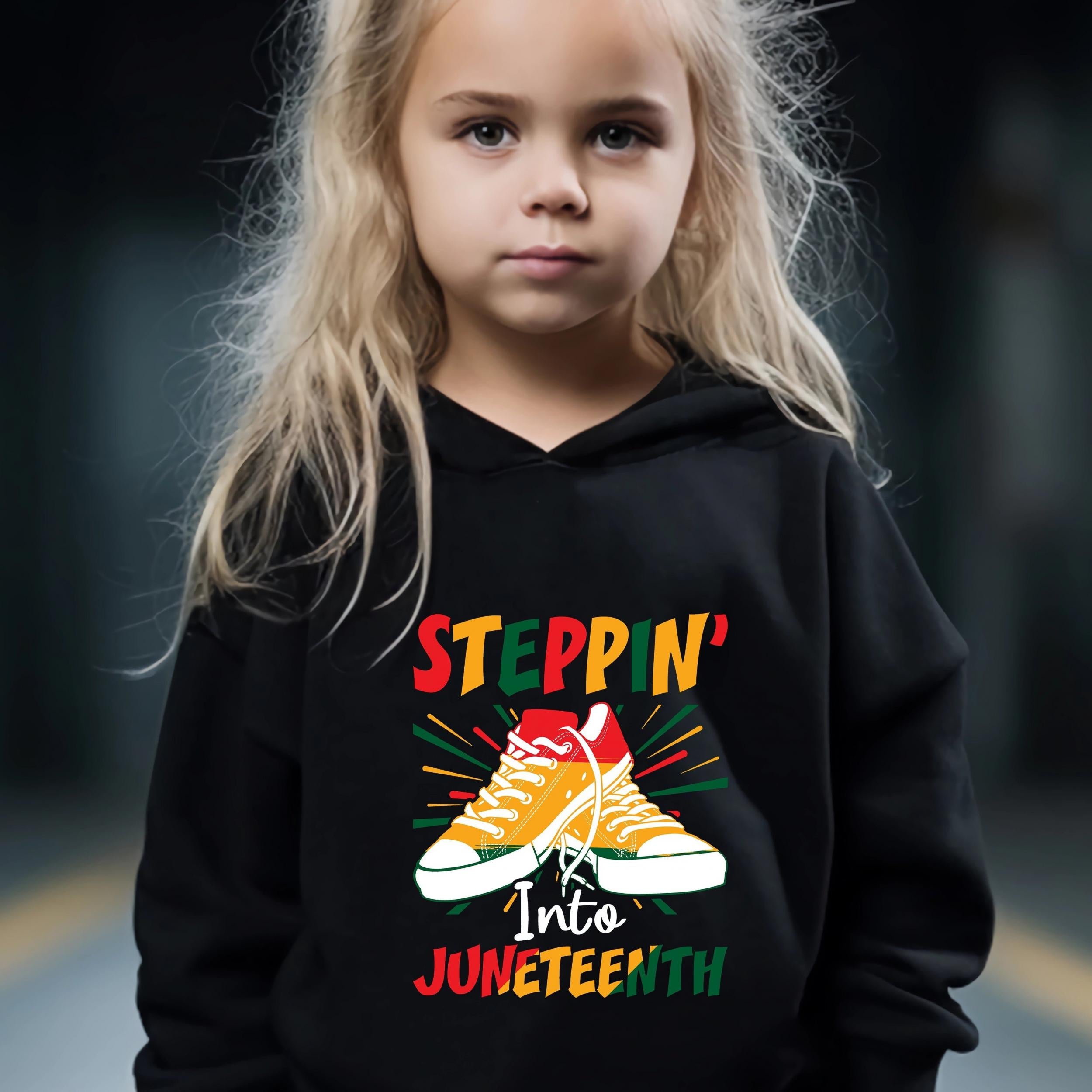Shoes Print 2pc Hoodie Jogger Set Girls Sports