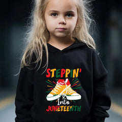 Shoes Print 2pc Hoodie Jogger Set Girls Sports