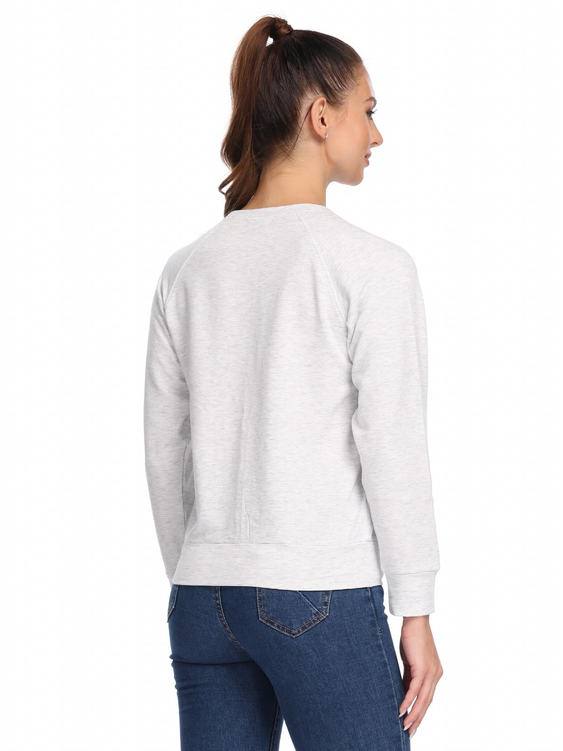 Women's Long Sleeve Fleece Sweatshirt Workout Top