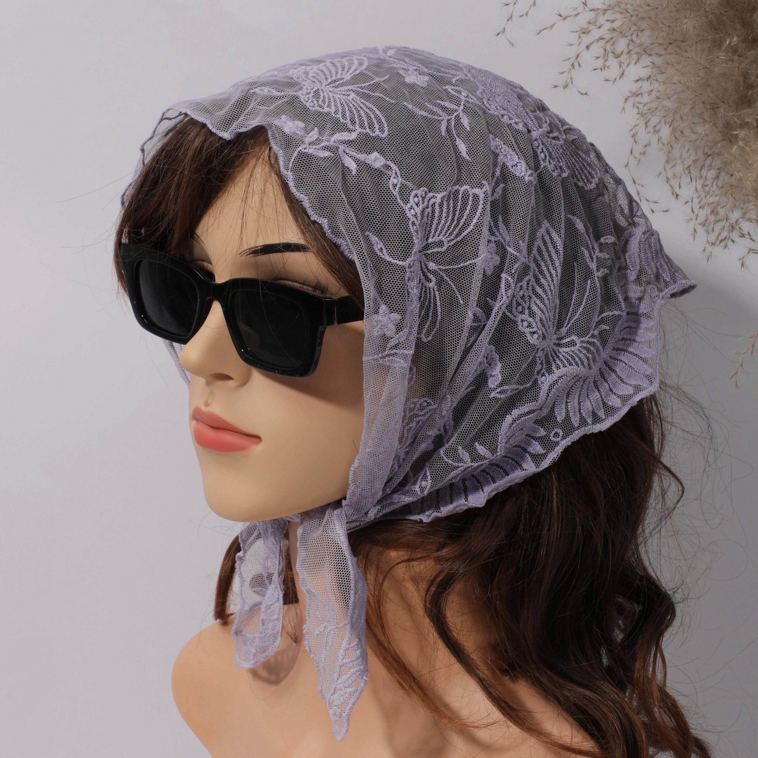 Butterfly Lace Scarf Triangle Scarf Head Wrap Bandana