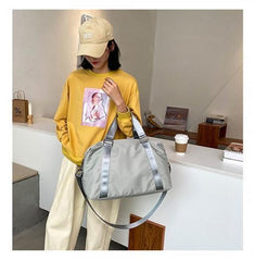 Qiaoduo Large Travel Bag Women Cabin Tote Bag Handbag Nylon Waterproof Shoulder