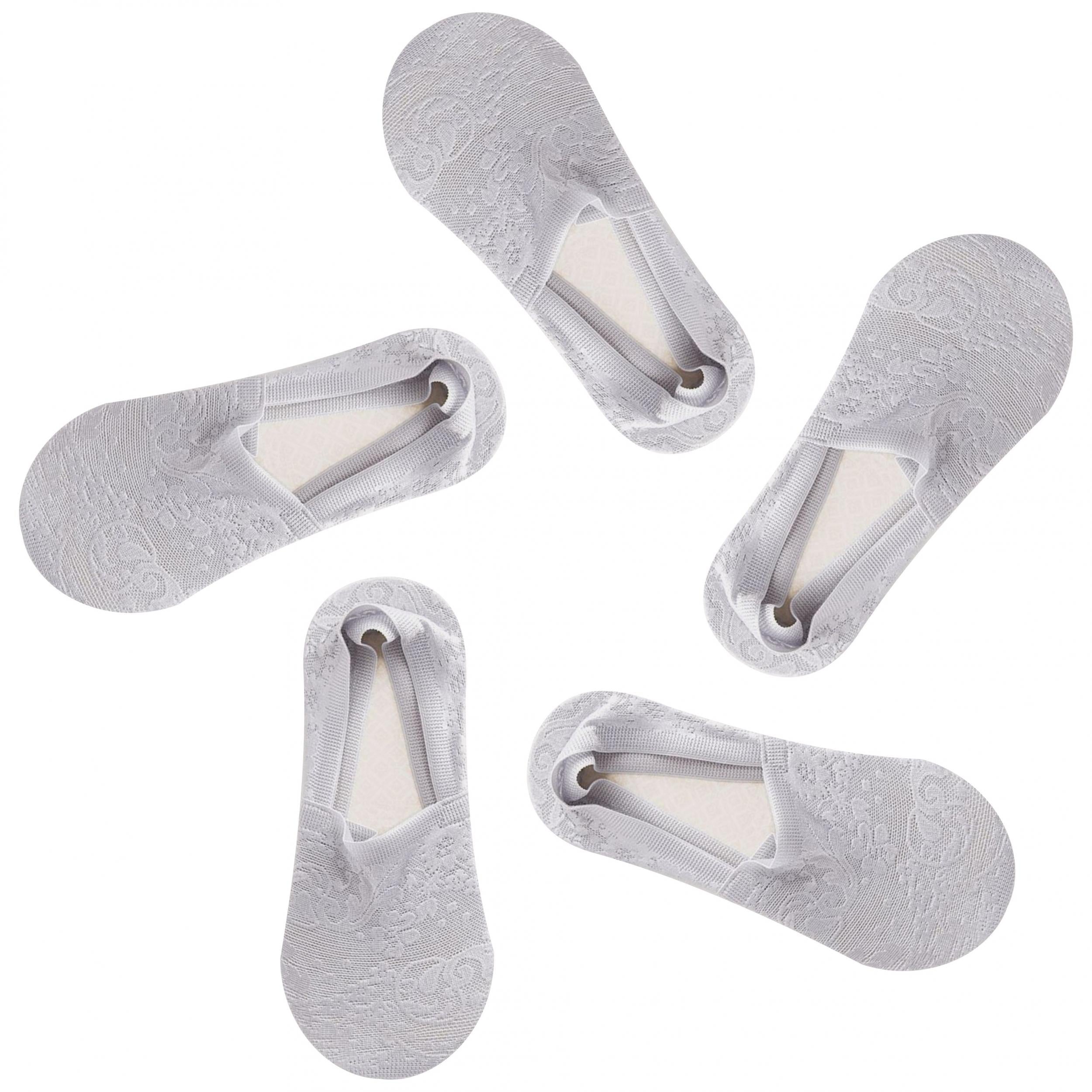 5 Pairs Floral Lace Socks Soft Lightweight Ankle Low Cut Women's Stockings