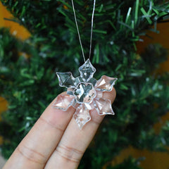 10pcs Christmas Snowflake Strings Hanging Pendant Decoration