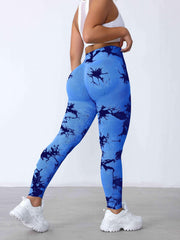 3Pcs Tie Dye Seamless Yoga Pants High Waist Leggings