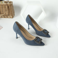 Women's Rhinestone Point Toe Stiletto Heel Party Shoes