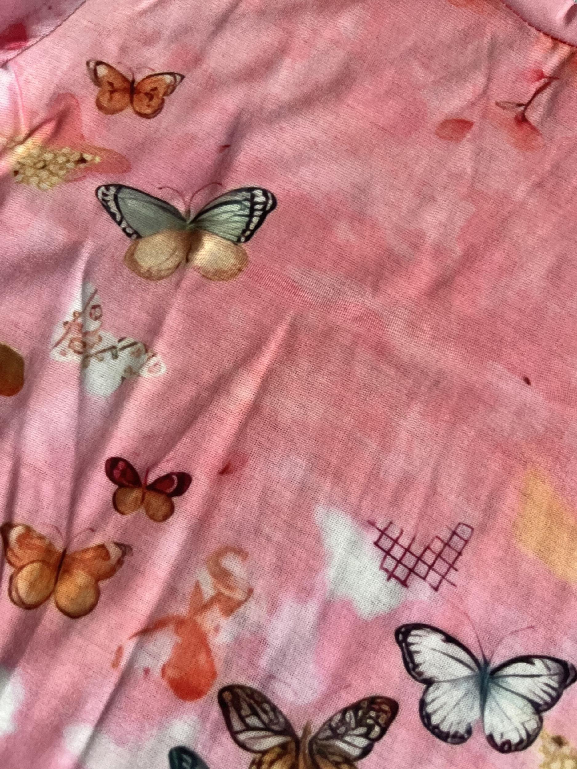Girl's 3D Butterfly Graphic Active Tee