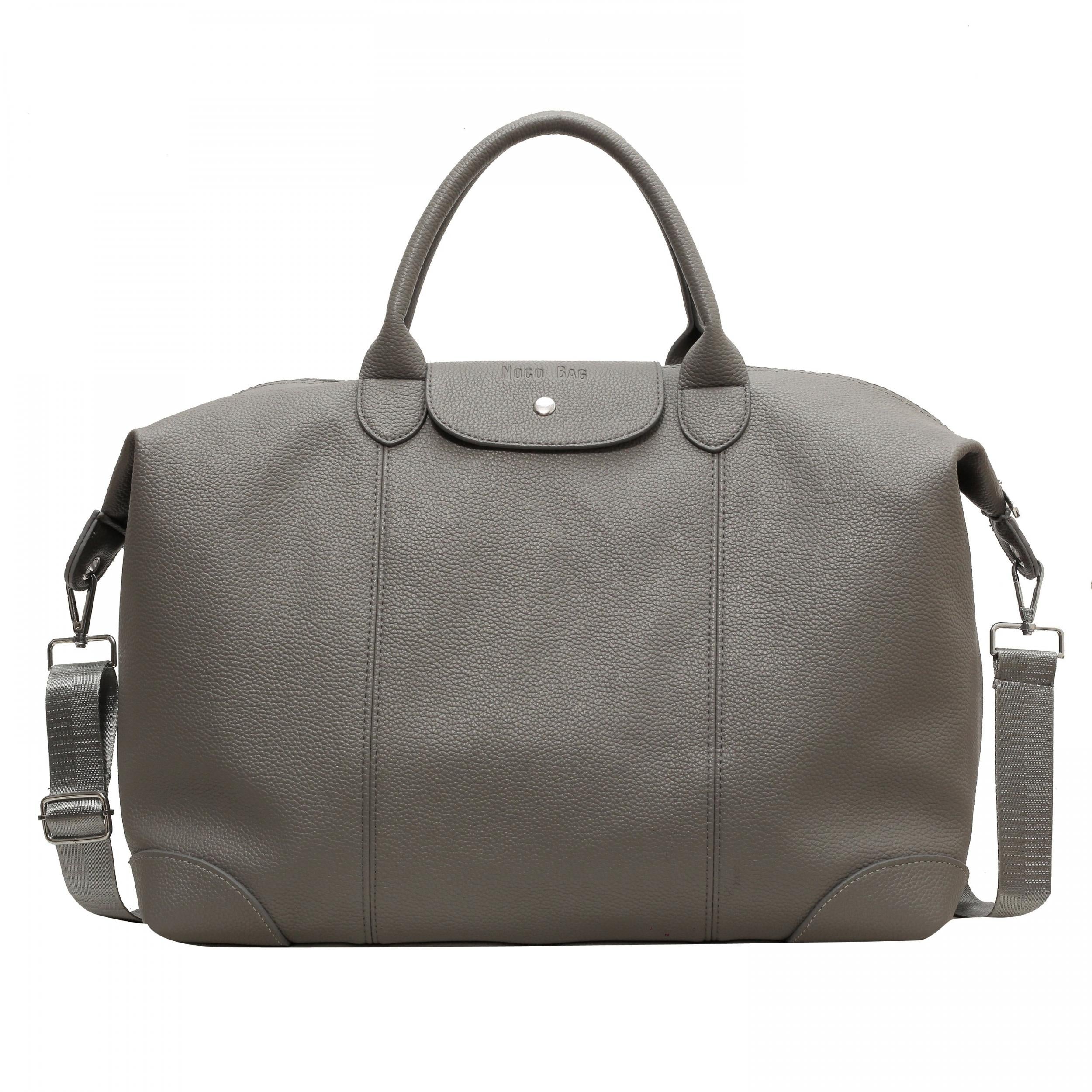 Retro Large Capacity Fitness Bag Zipper Tote for Sports & Travel