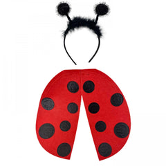 Ladybug Wing Costume Prop Set with Antenna Headband