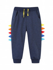 Dino Pattern Boys Active Sweatpants Jogger Sports Pants