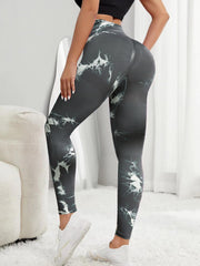 Tie Dye Sports Leggings High Waist Yoga Pants