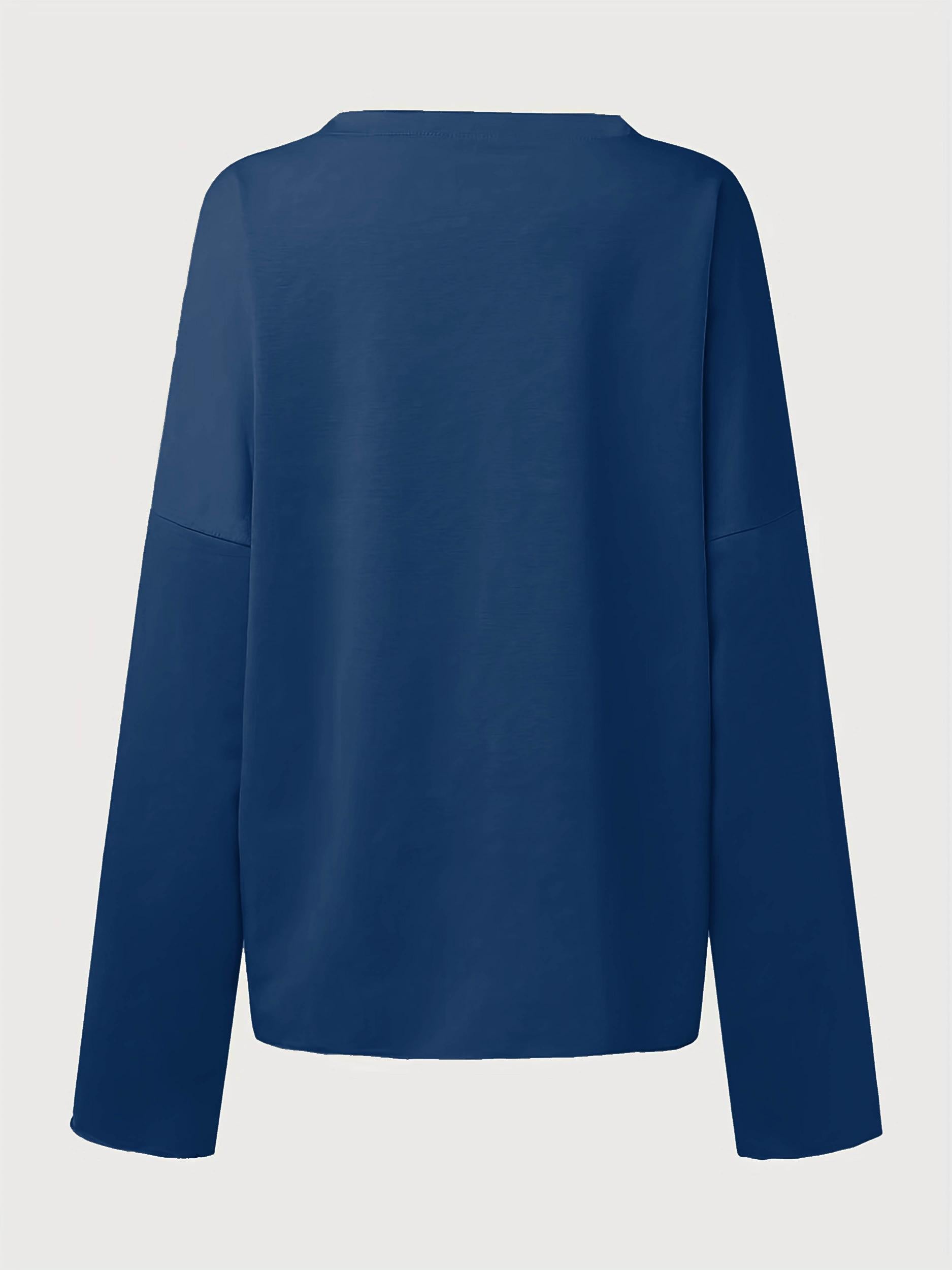 Horse Print Sweatshirt Long Sleeve Crew Neck Casual Fall Spring Women's Clothing