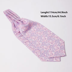 Men's Ethnic Style Fruit Pattern Wide Collar Tie Scarf Cravat