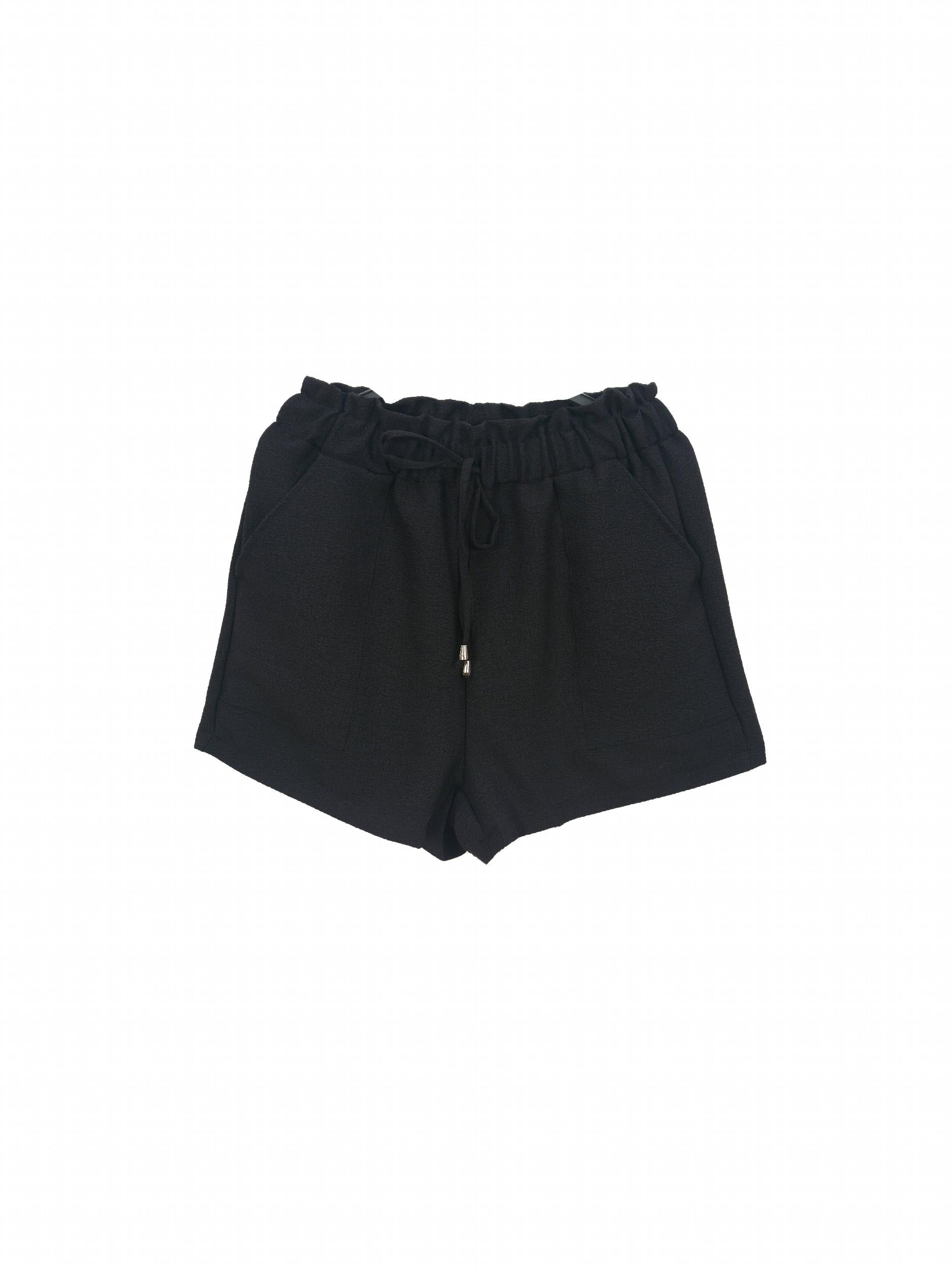 Boho Solid Smocked Shorts Wide Leg Summer Shorts Women's Clothing