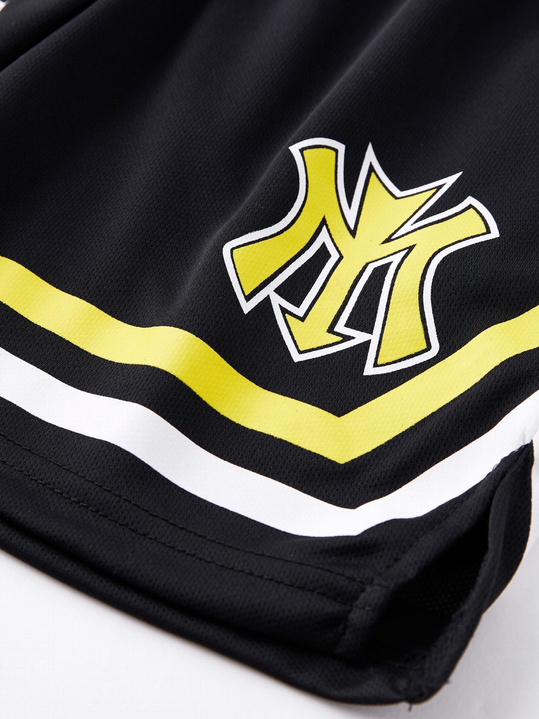 Boys Teen Casual Letter Graphic Print Drawstring Shorts