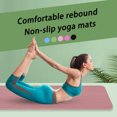 Soft Non-slip Yoga Mat With Strap for Pilates Yoga Dance