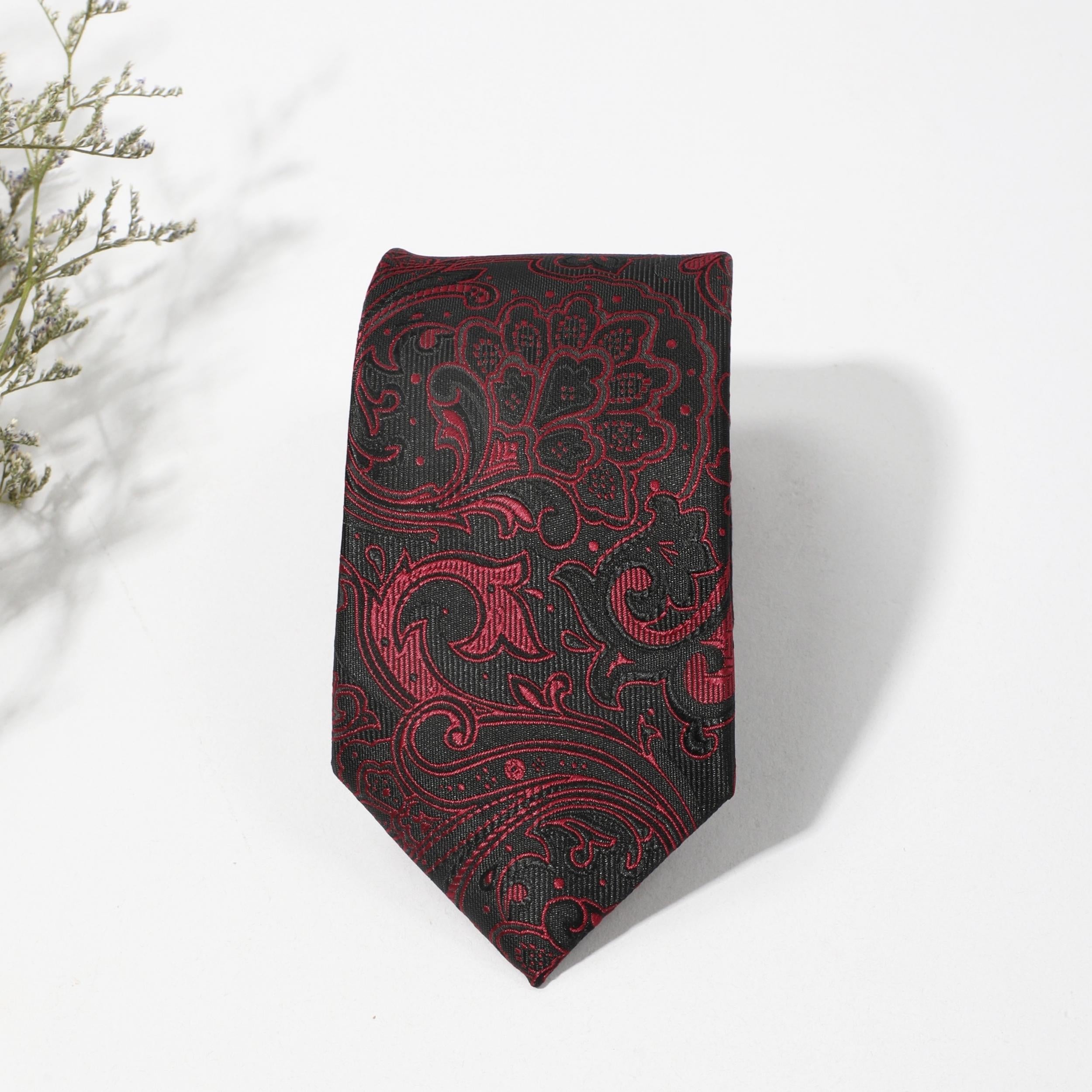 Men's Paisley Cashew Floral Ethnic Style Tie