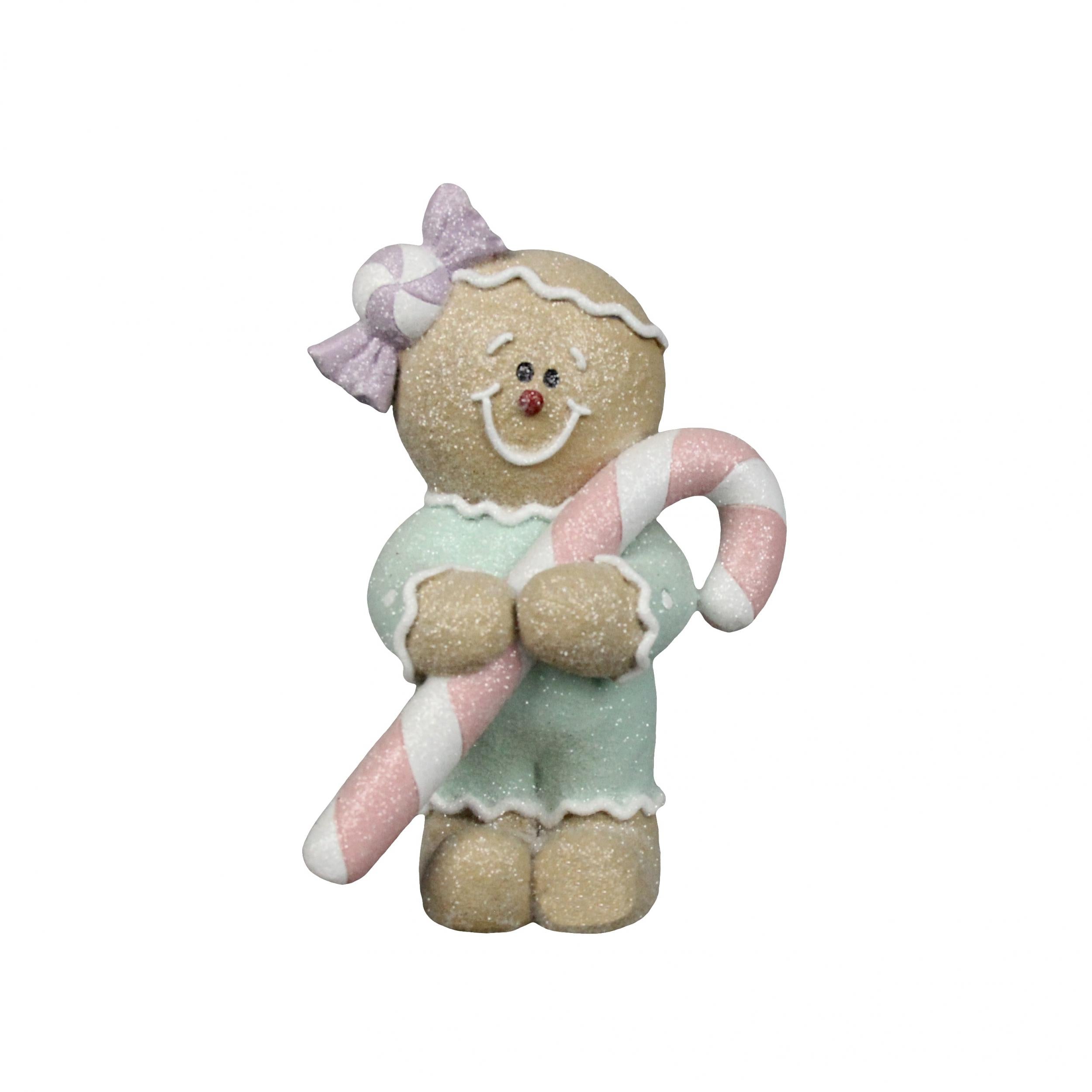 Resin Gingerbread Boy Girl Christmas Decor