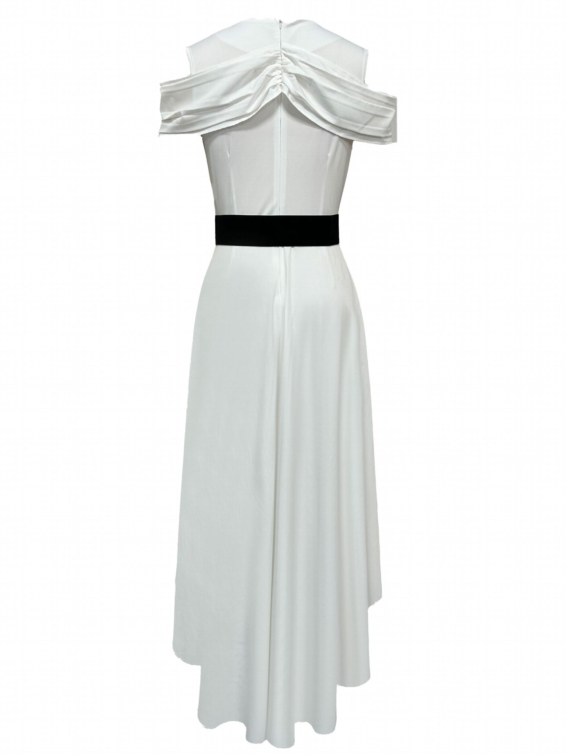 Chic Cold Shoulder Jumpsuit with Overskirts